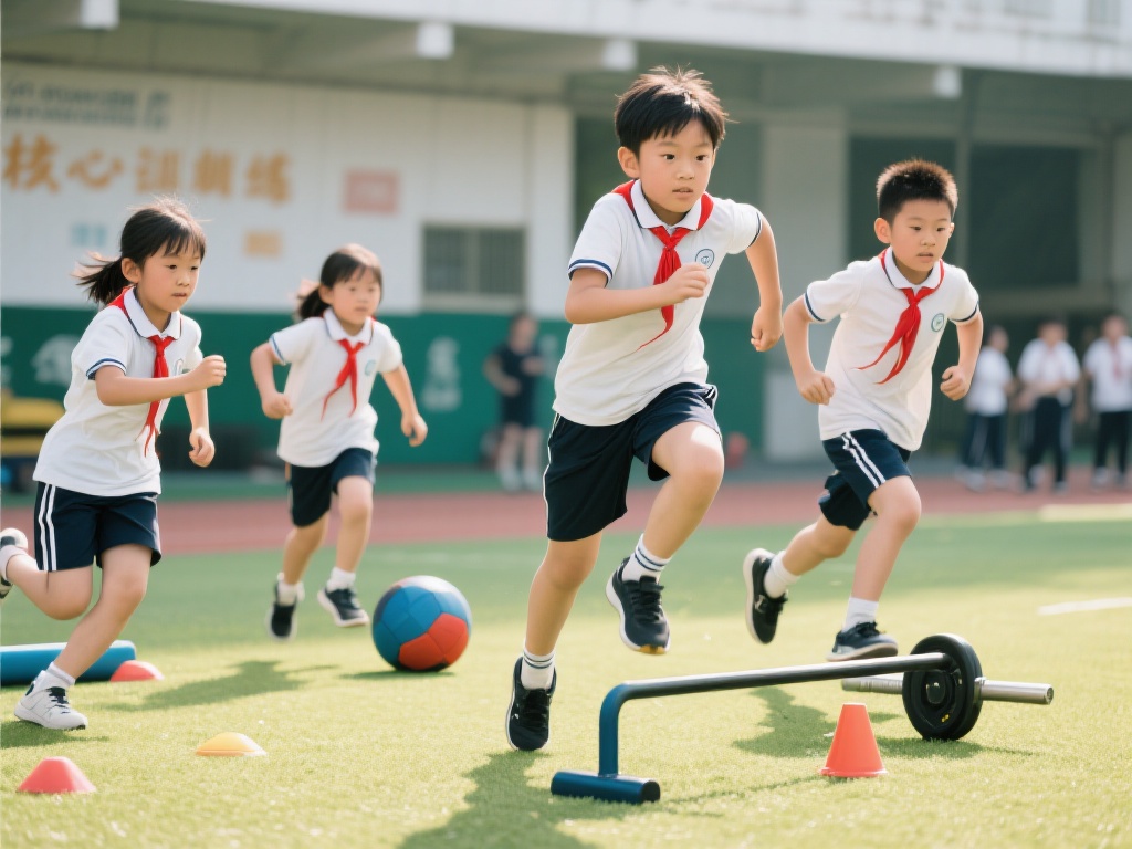体能训练
核心训练模块通过基础性的跑跳提升学生协